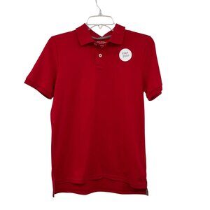 Arizona Boys L 14/16 Red Flex Polo Shirt New No Tags